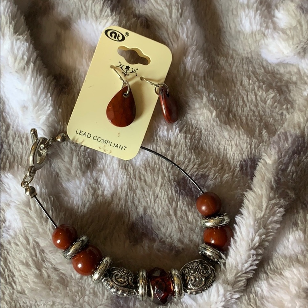 earrings and bracelet set